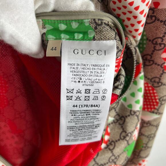 NWT Gucci Men's Les Pommes Nylon Jacket Size 44 - Picture 16 of 16